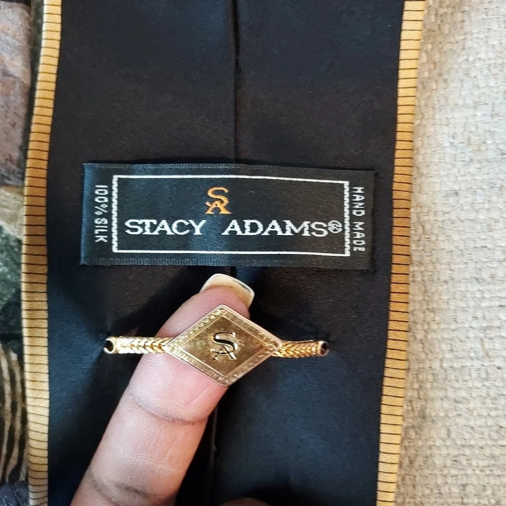 100% silk 3 ties Carlo Palazzi,Today's Man, Stacy Adams